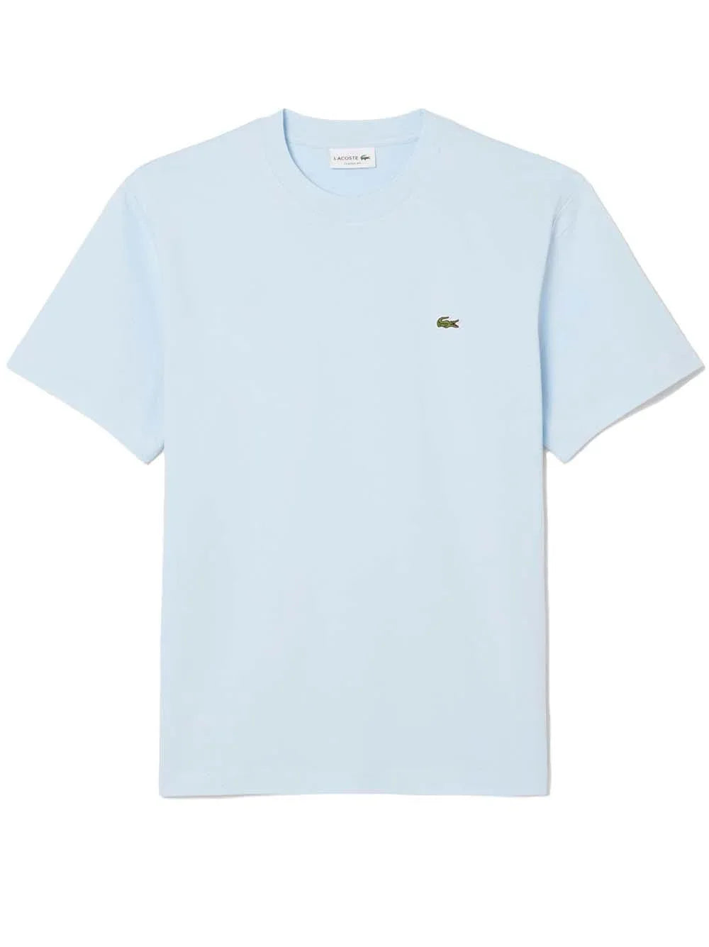 T-shirt celeste chiaro mini logo ricamo - Preludio Moda