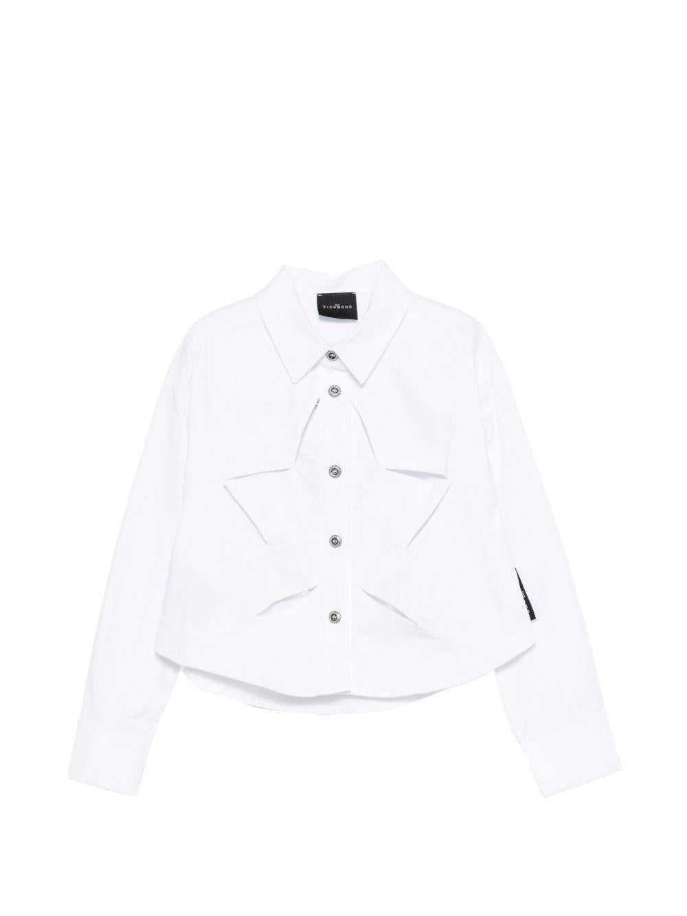 Camicia con tasche a filo RGP26101CA WHITE JOHN RICHMOND KIDS