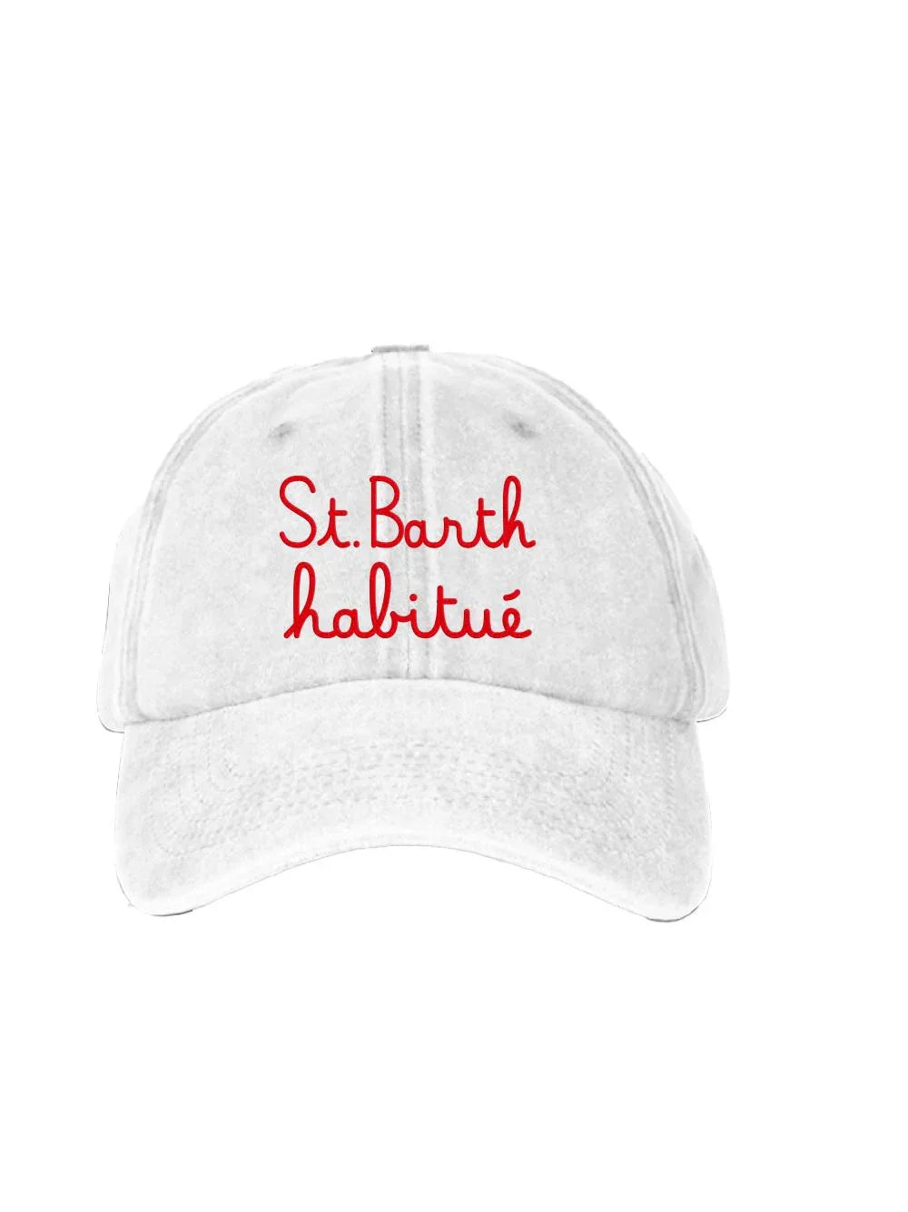 Cappello bianco "saint barth habituè" - Preludio Moda