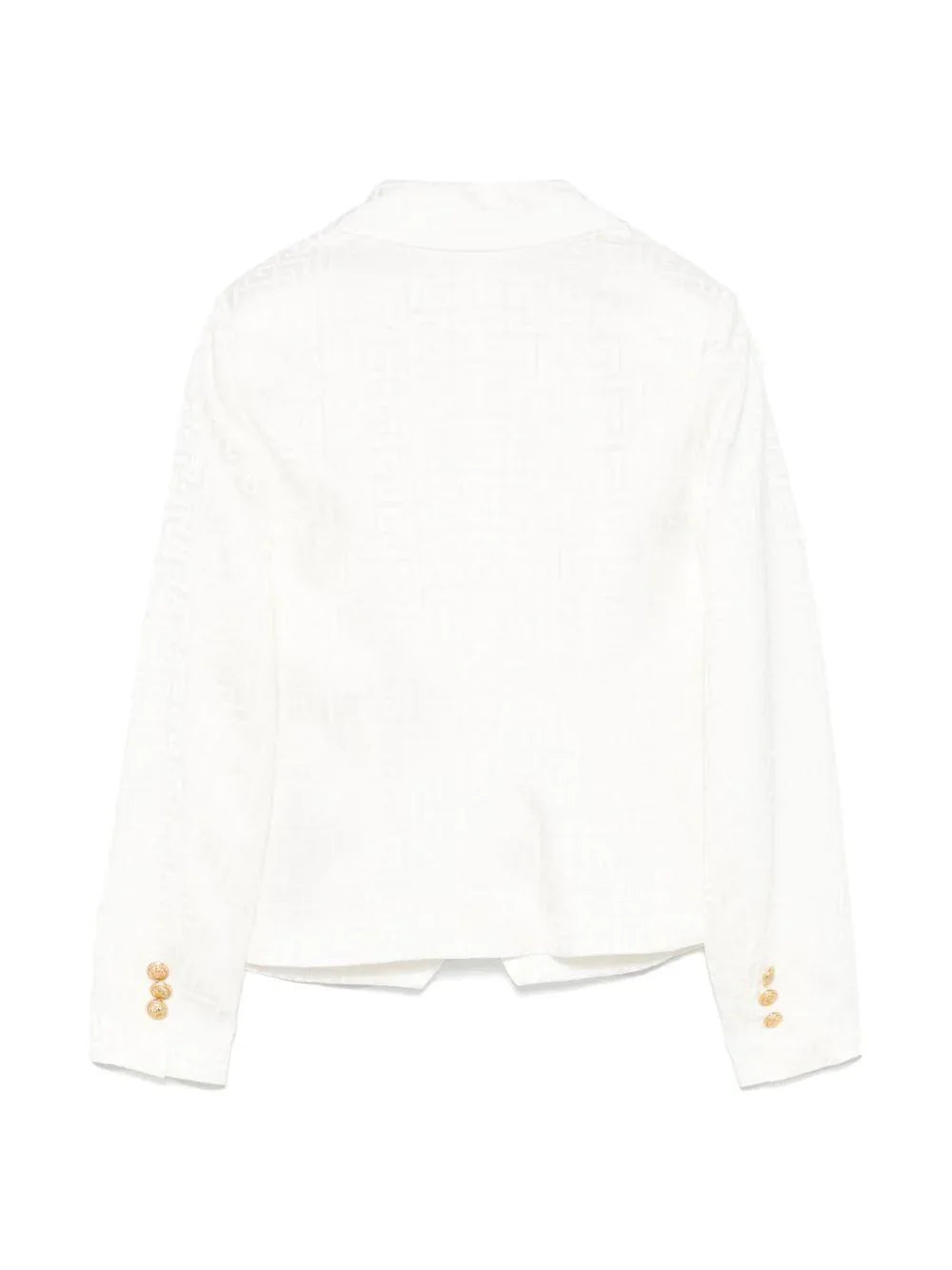 Giacca doppiopetto logo monogram all-over - Preludio Moda