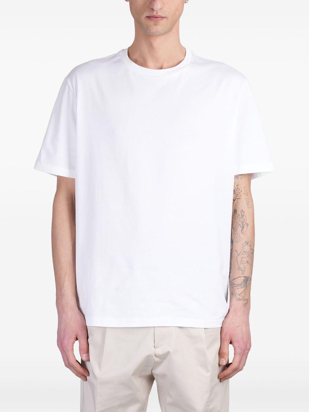 T-shirt B240 bianca basic oversize L1TSS256549 A001 LOW BRAND