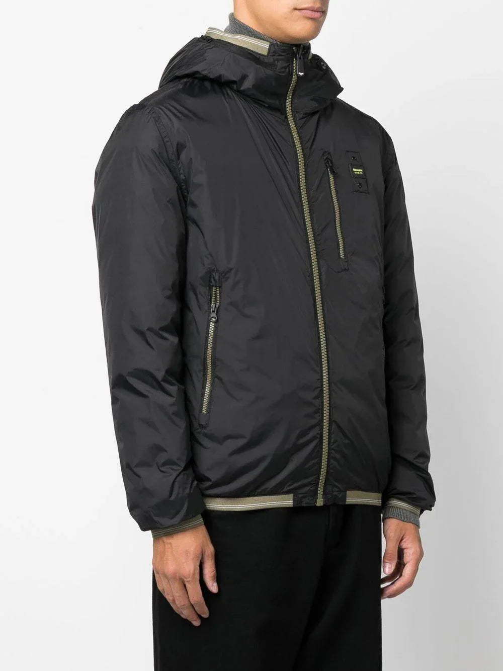 Giubbino Nero con Cappuccio - Preludio Moda