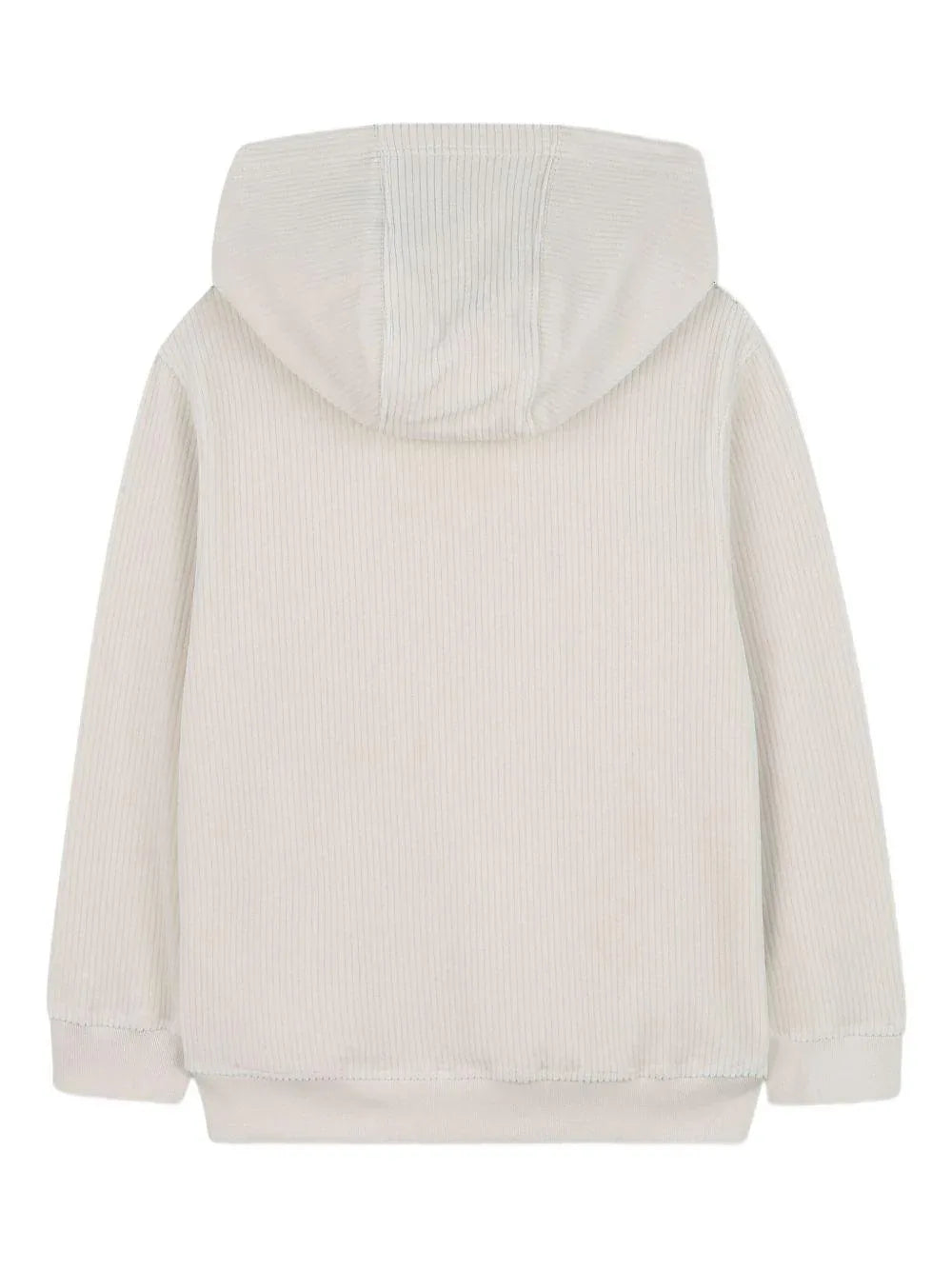 Felpa a Coste con Cappuccio e Logo Ricamato - Preludio Moda