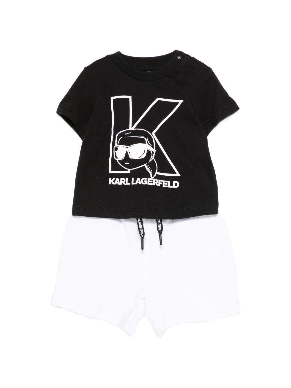 Tuta in felpa con logo Z31074 10P KARL LAGERFELD KIDS