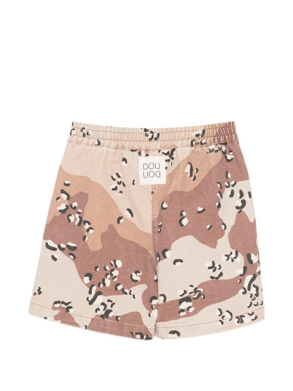 Shorts con stampa camouflage DY6Q29Z3843 108MA DOUDOU KIDS