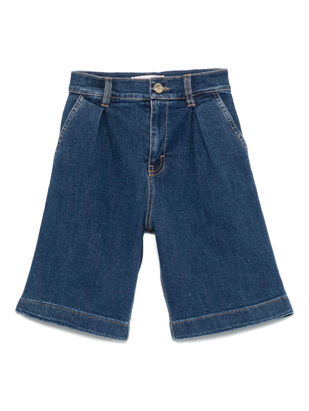 Bermuda denim con pinces EFBE0710DS004 4040 ELISABETTA FRANCHI KIDS