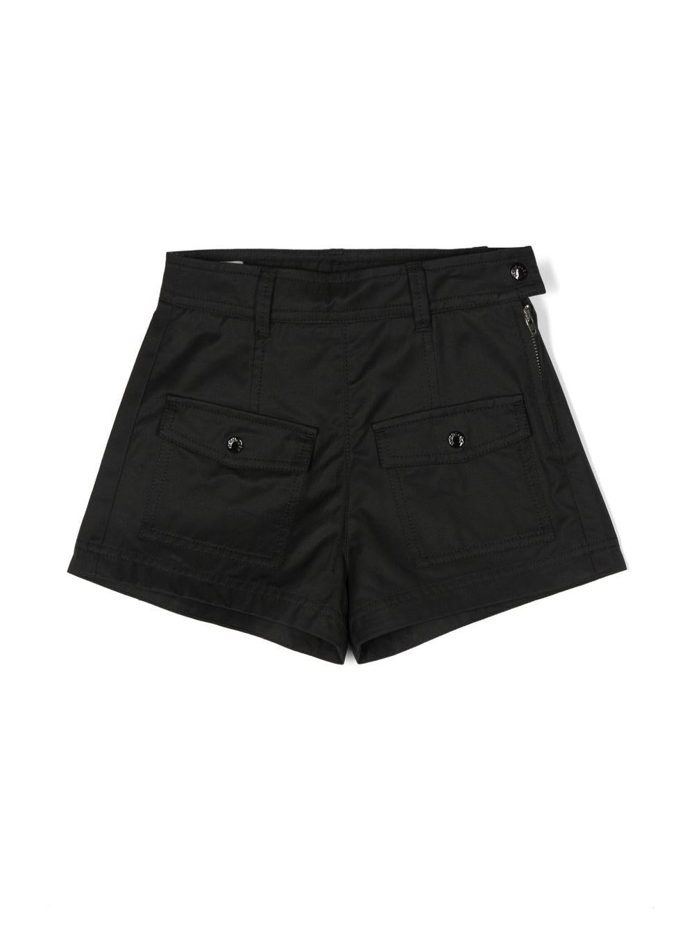 <BR/>Short con tasconi neri 9542B000075957F 999 MONCLER KIDS