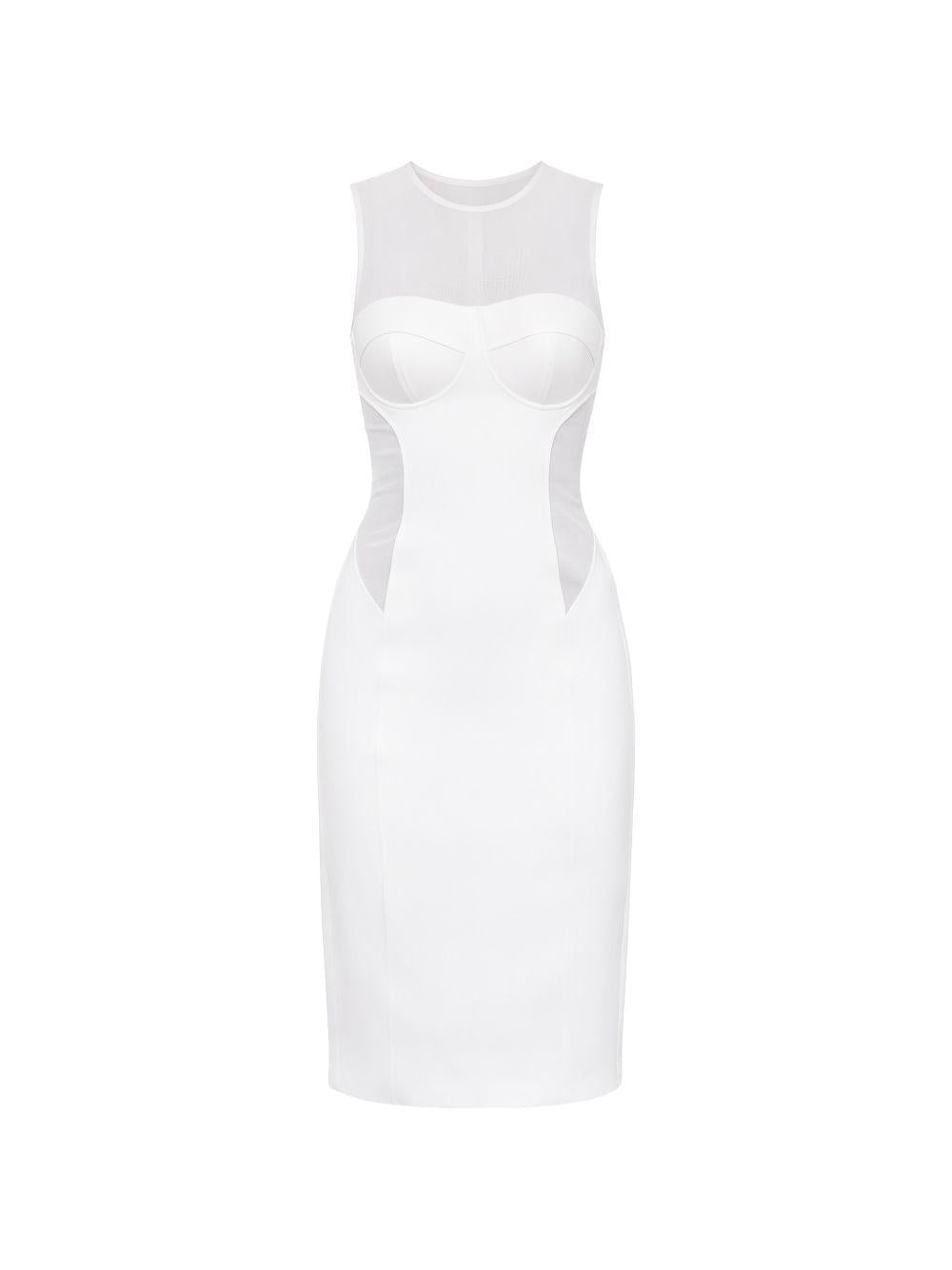 Abito midi con inserti in mesh 2A3047A737 W146 PATRIZIA PEPE