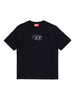 T-shirt a Maniche Corte con Logo Oval D