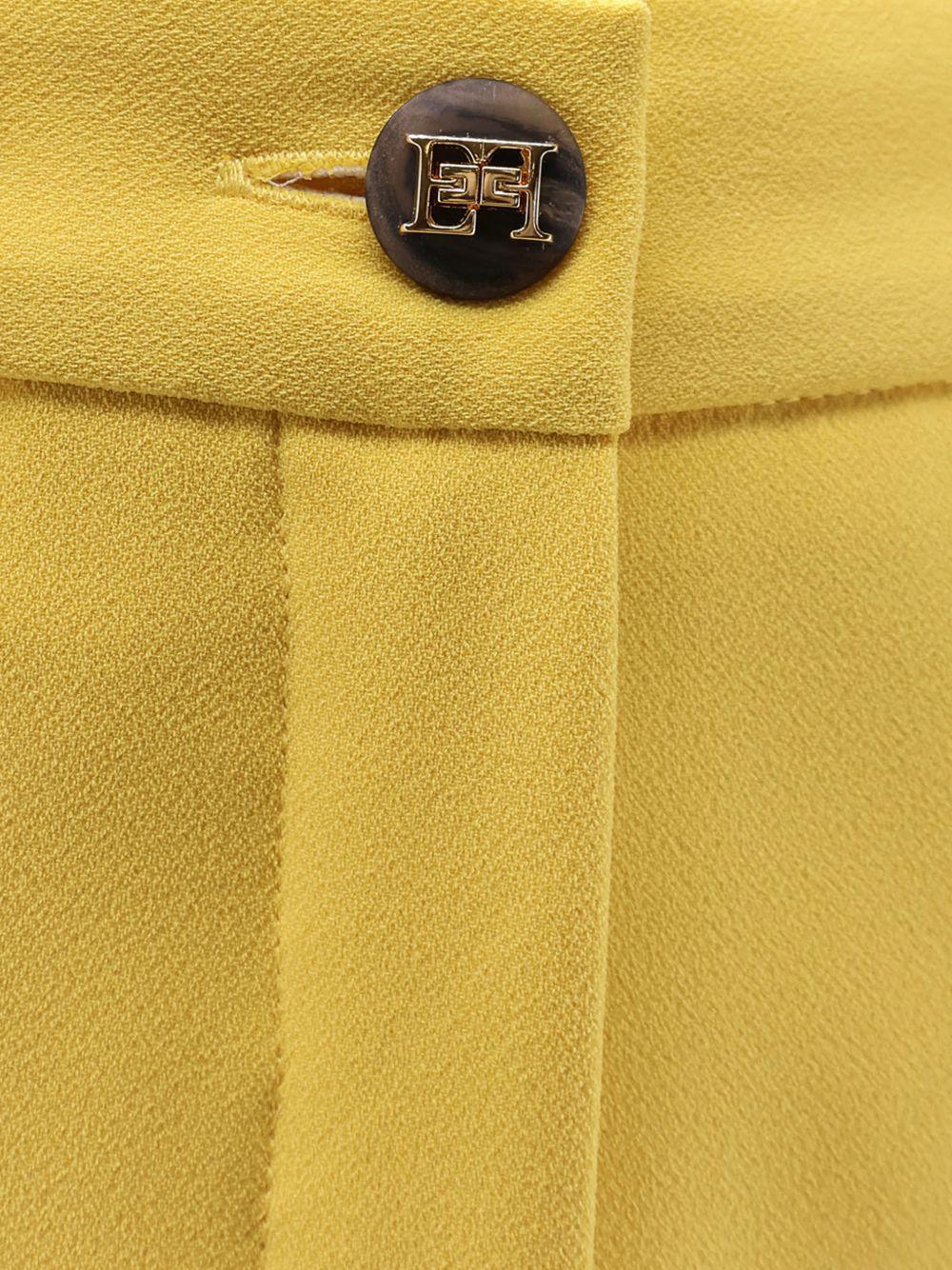 Shorts in poliestere senape con risvolto SH00961E2 EV4 ELISABETTA FRANCHI