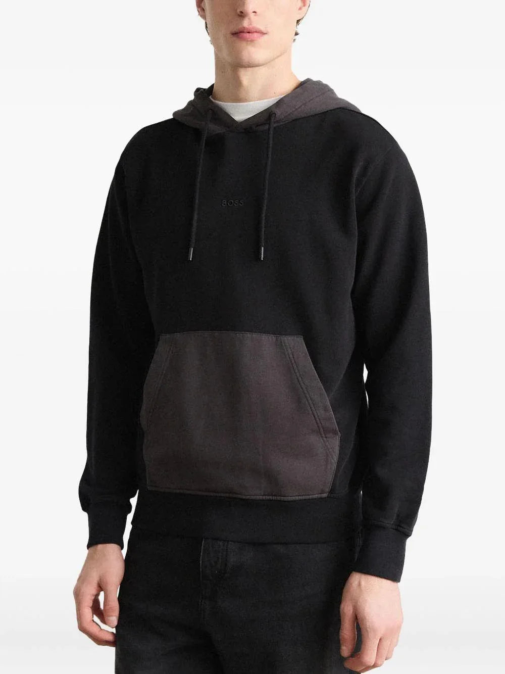 Felpa nera we block - Preludio Moda