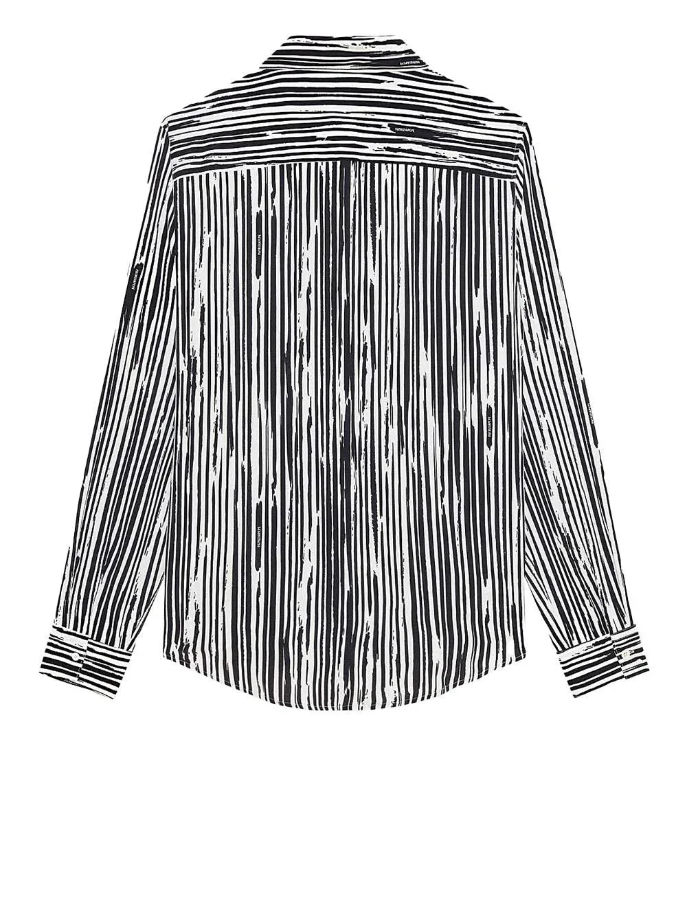 Camicia nera fantasia a righe - Preludio Moda