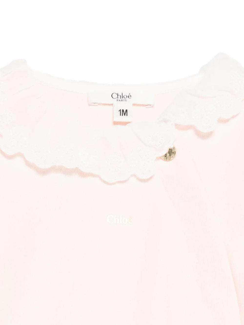 Set Neonato con Stampa e Colletto a Smerlo - Preludio Moda