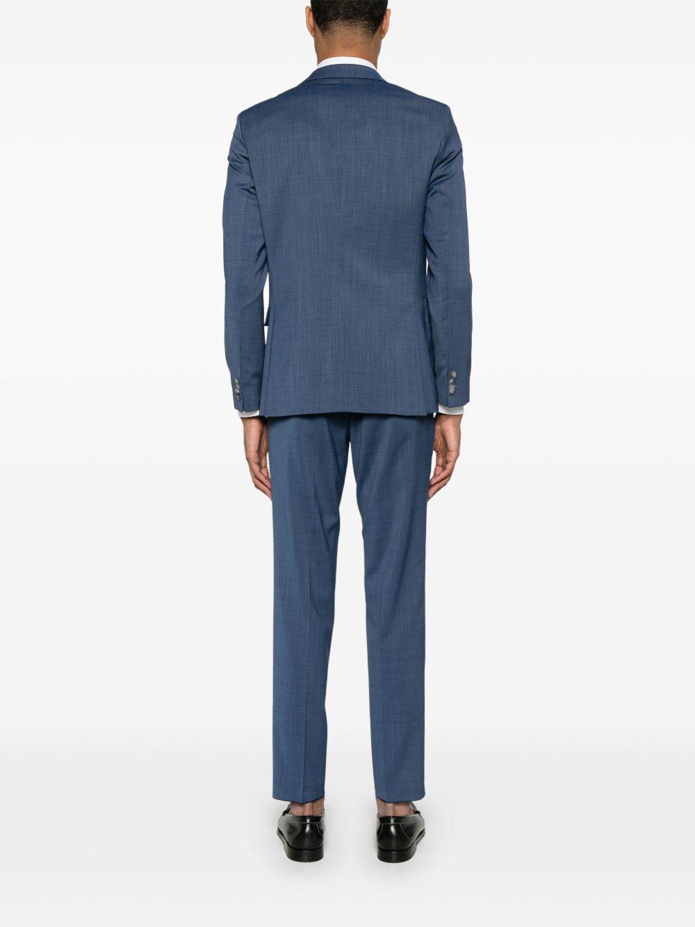 Abito h-huston blu con micromotivo (3pz) - Preludio Moda