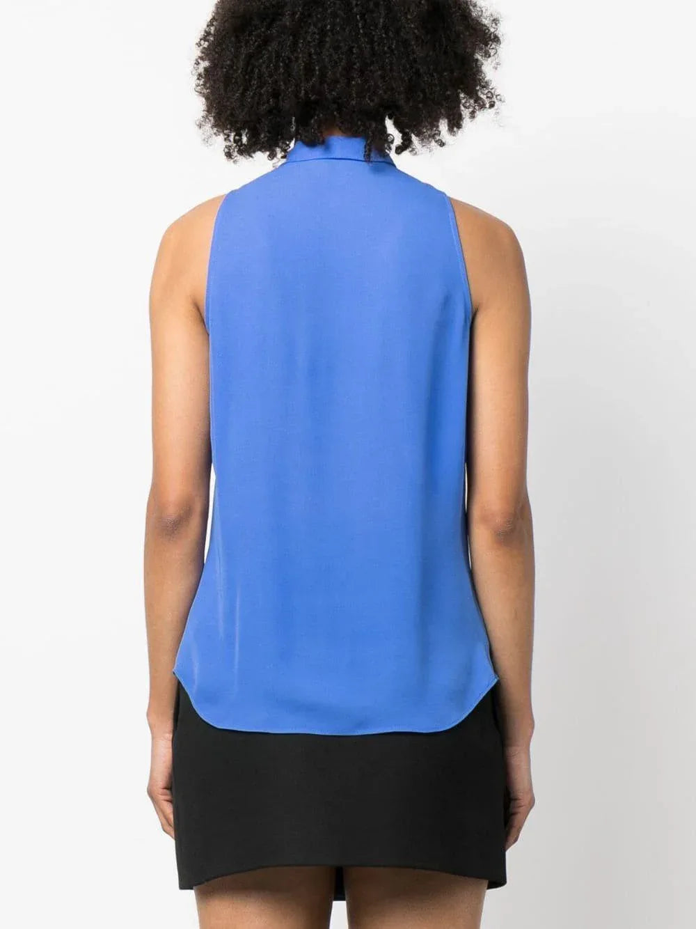 Camicia bluette bottoni teddy seta - Preludio Moda