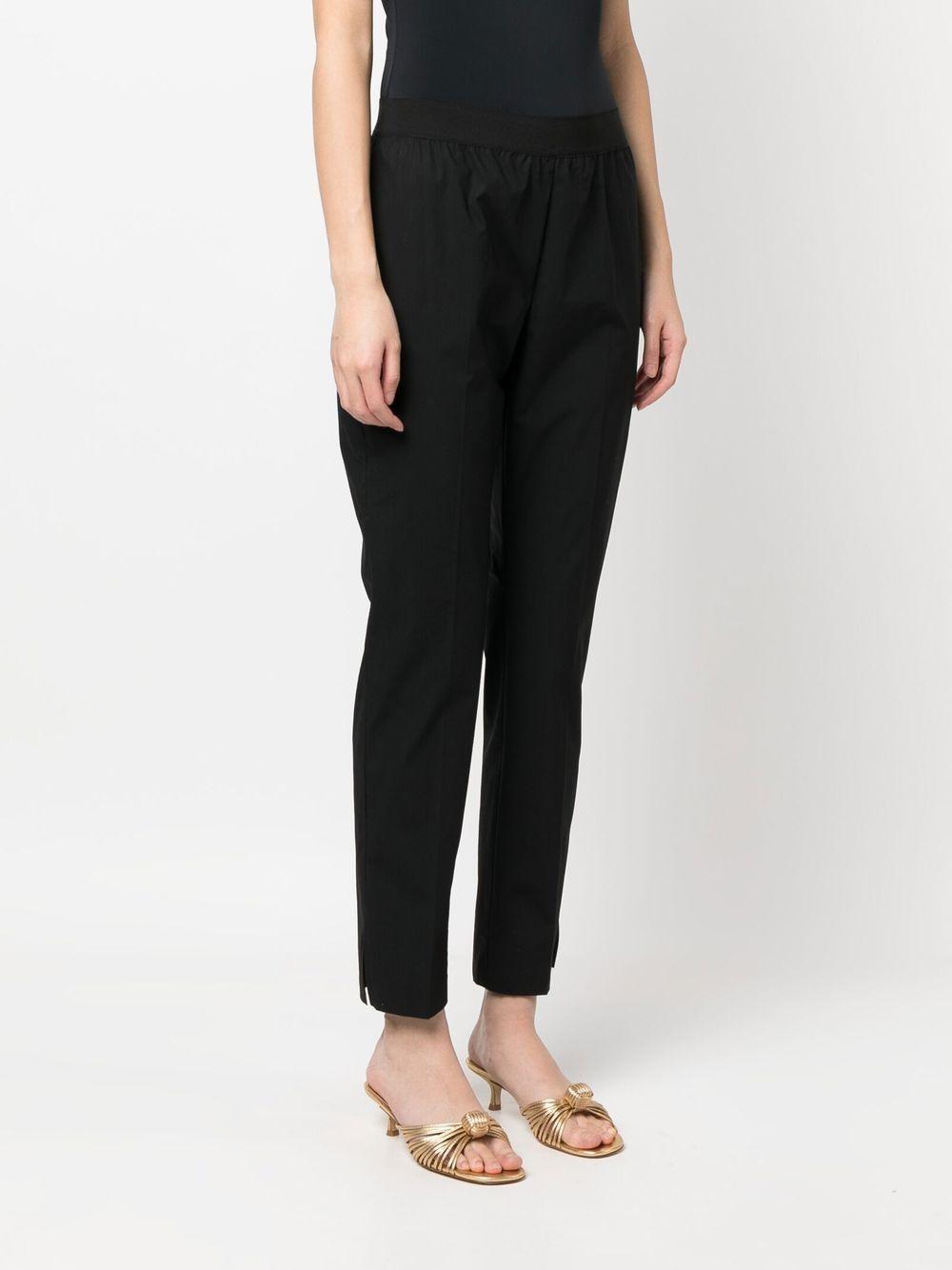 Pantalone nero dritto elasticizzato