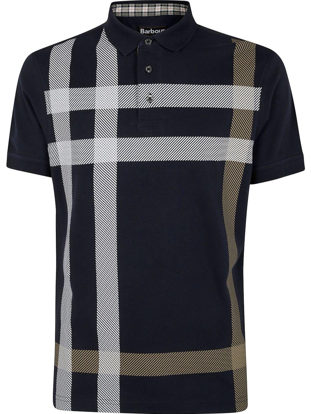 Polo con stampa check MML1117 NY94 BARBOUR