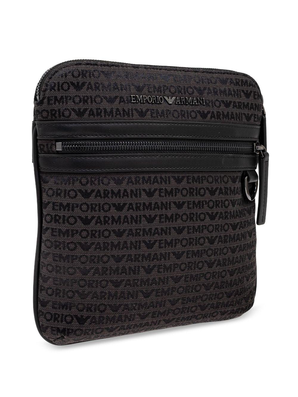 Borsa messanger a tracolla logo all-over EM001780AF13823 U8168 EMPORIO ARMANI