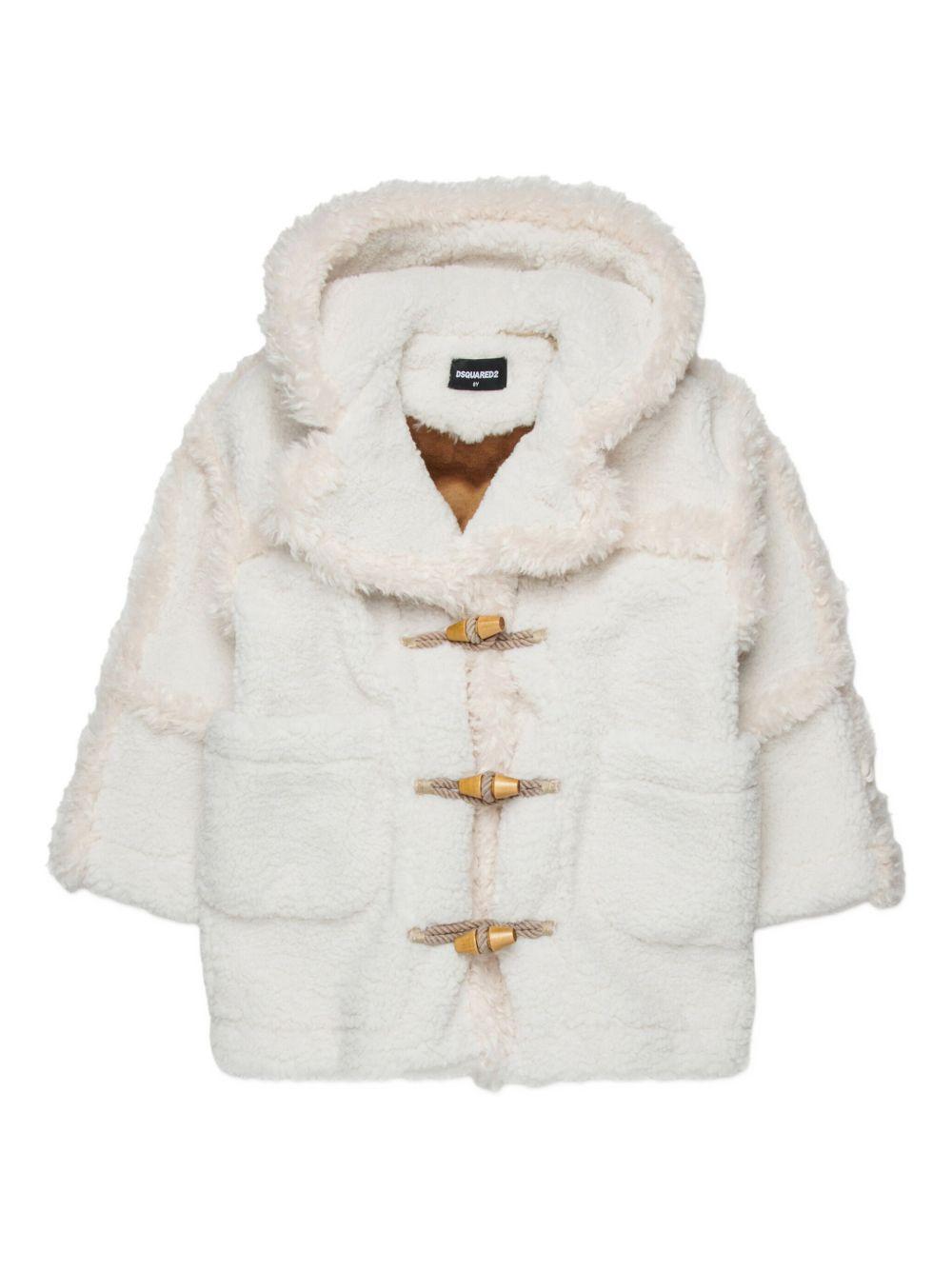 Giacca in Shearling con Logo DQ3045D0AE7 DQ102 DSQUARED KIDS