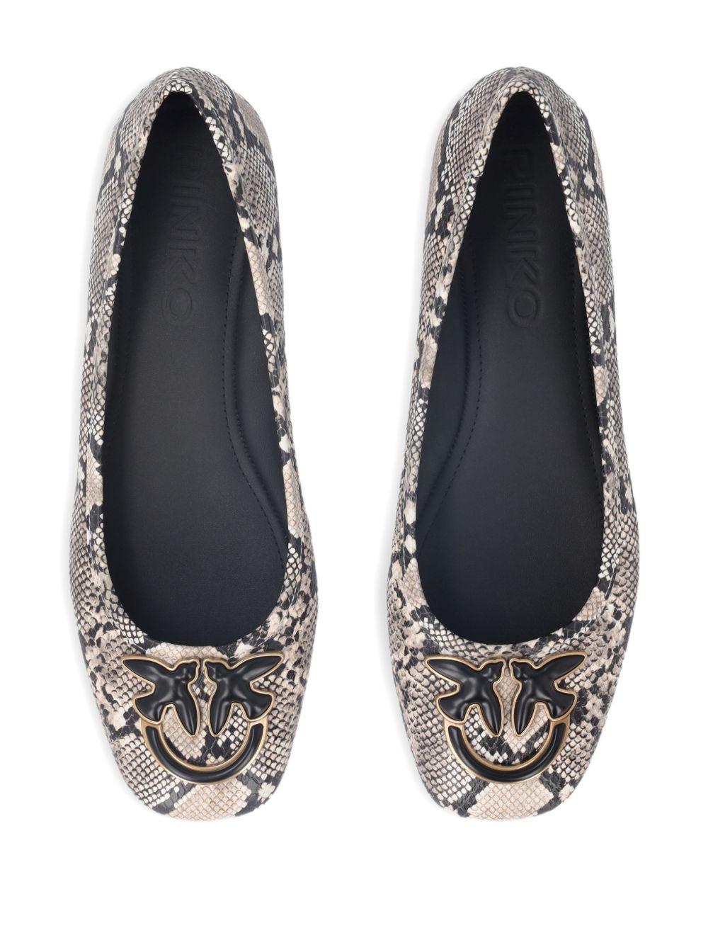 Ballerine stampa pitone con fibbia SD0379P042 I93 PINKO