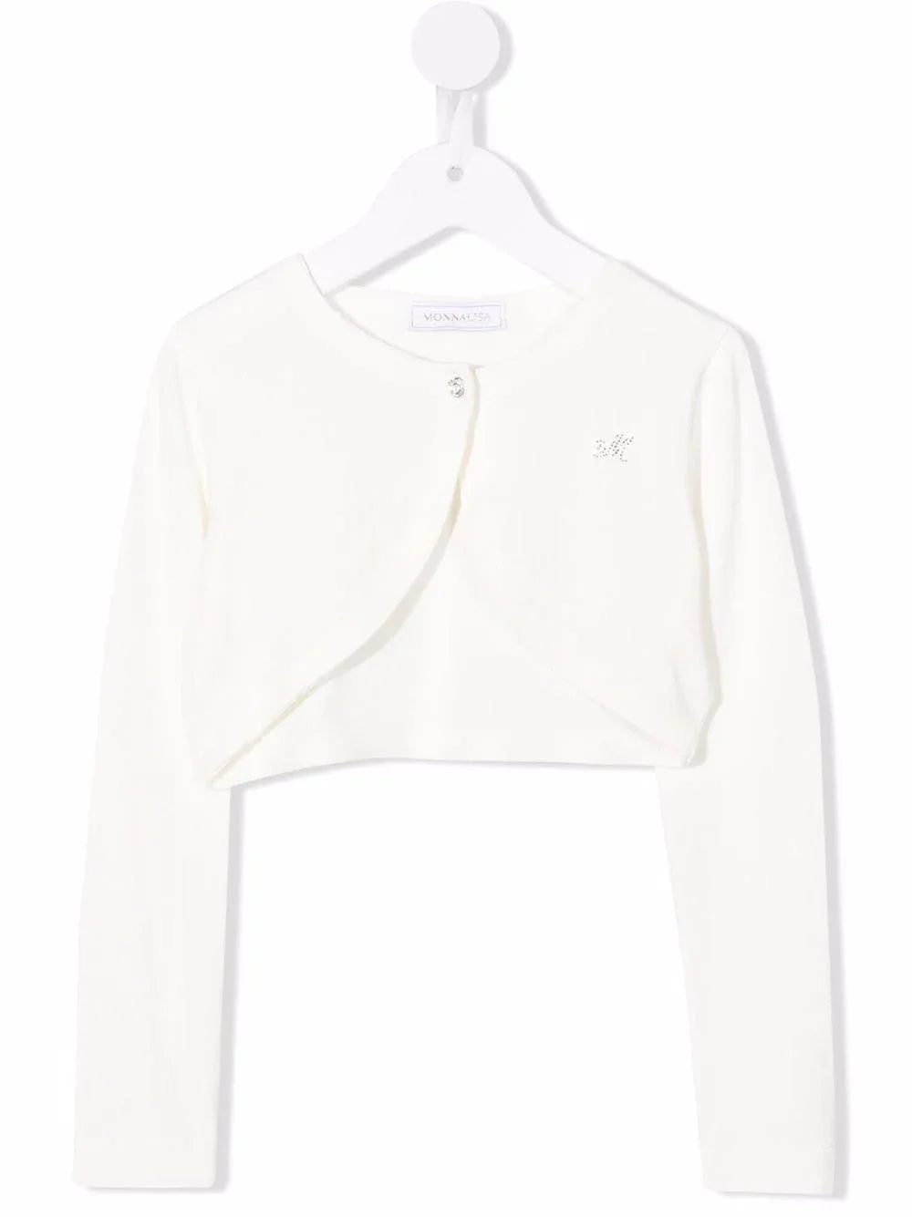 Coprispalle panna con bottone gioiello - Preludio Moda