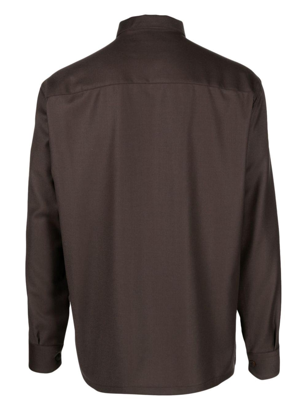 Camicia Uomo Cioccolato Lana V31 5650 COSTUMEIN