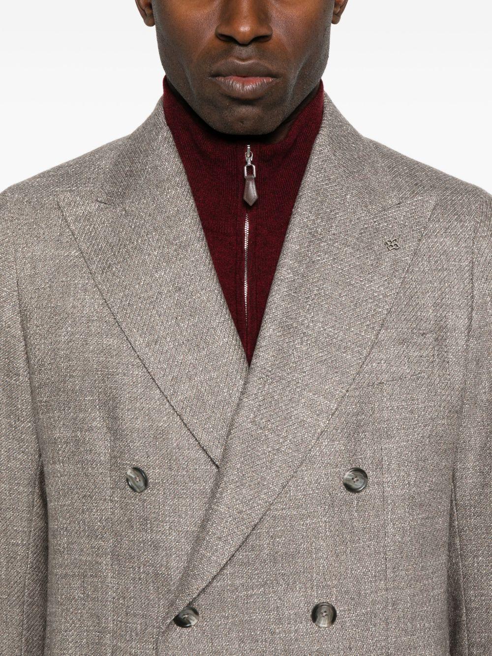 Giacca Doppiopetto con Revers a Punta - Preludio Moda