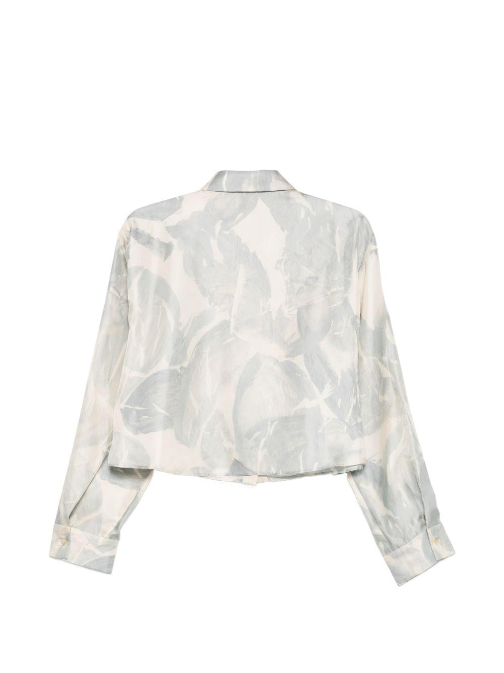 Camicia in seta con stampa grafica 116503P6031 CIE ALYSI