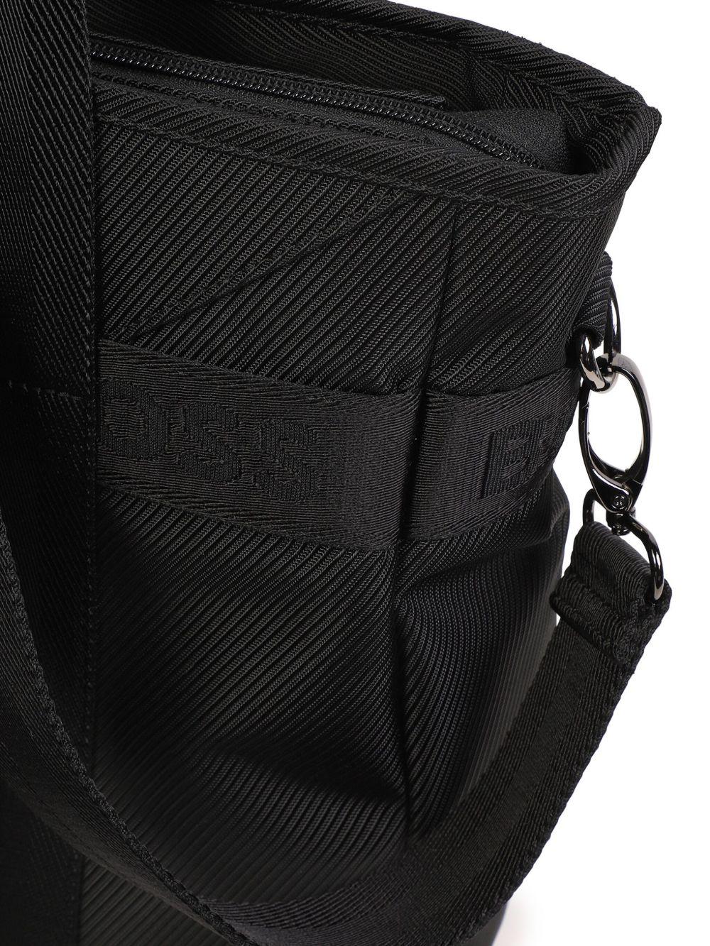 Borsa Mamma nera con fasce logate