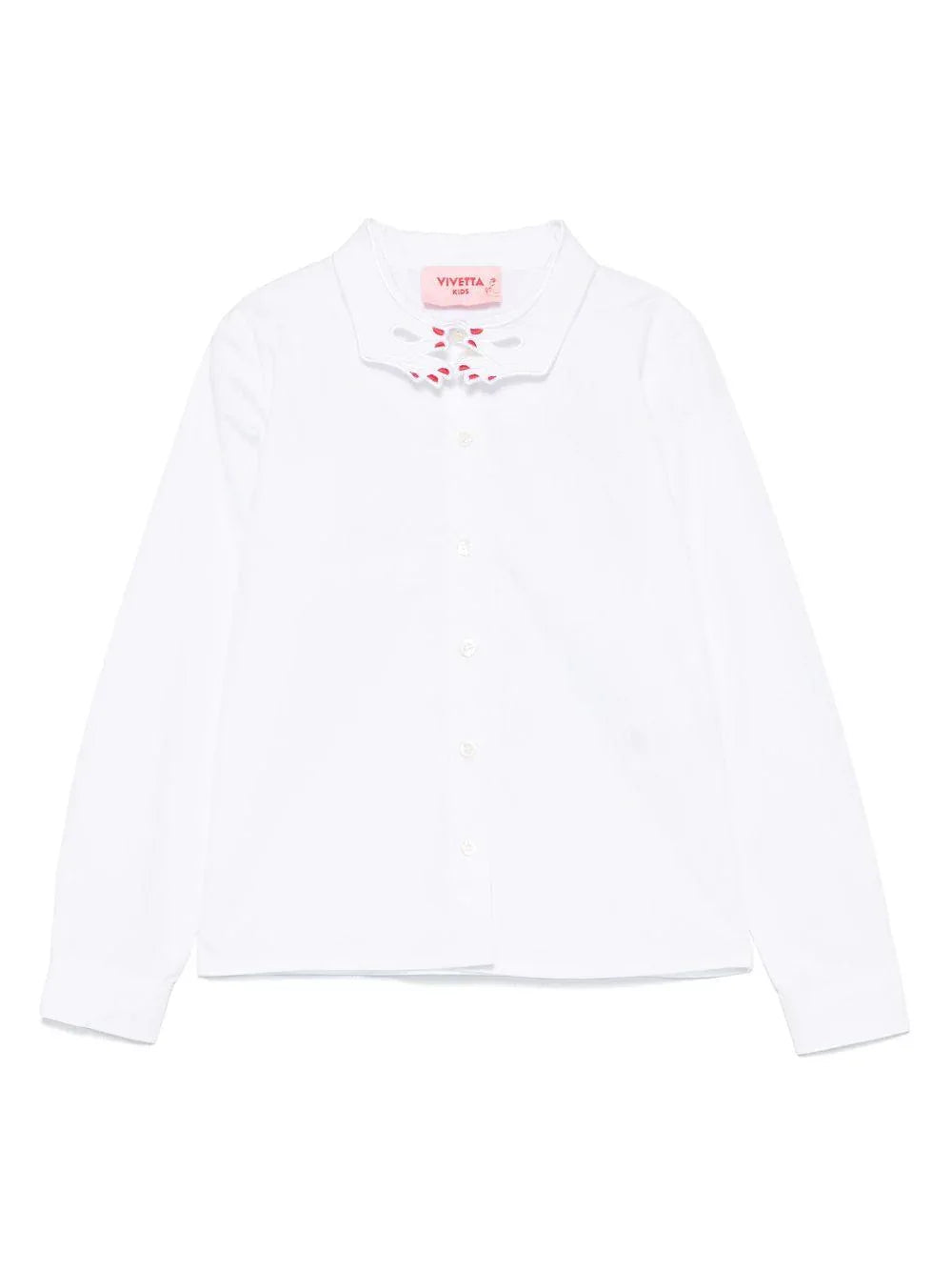 Camicia bianca con collo mani - Preludio Moda