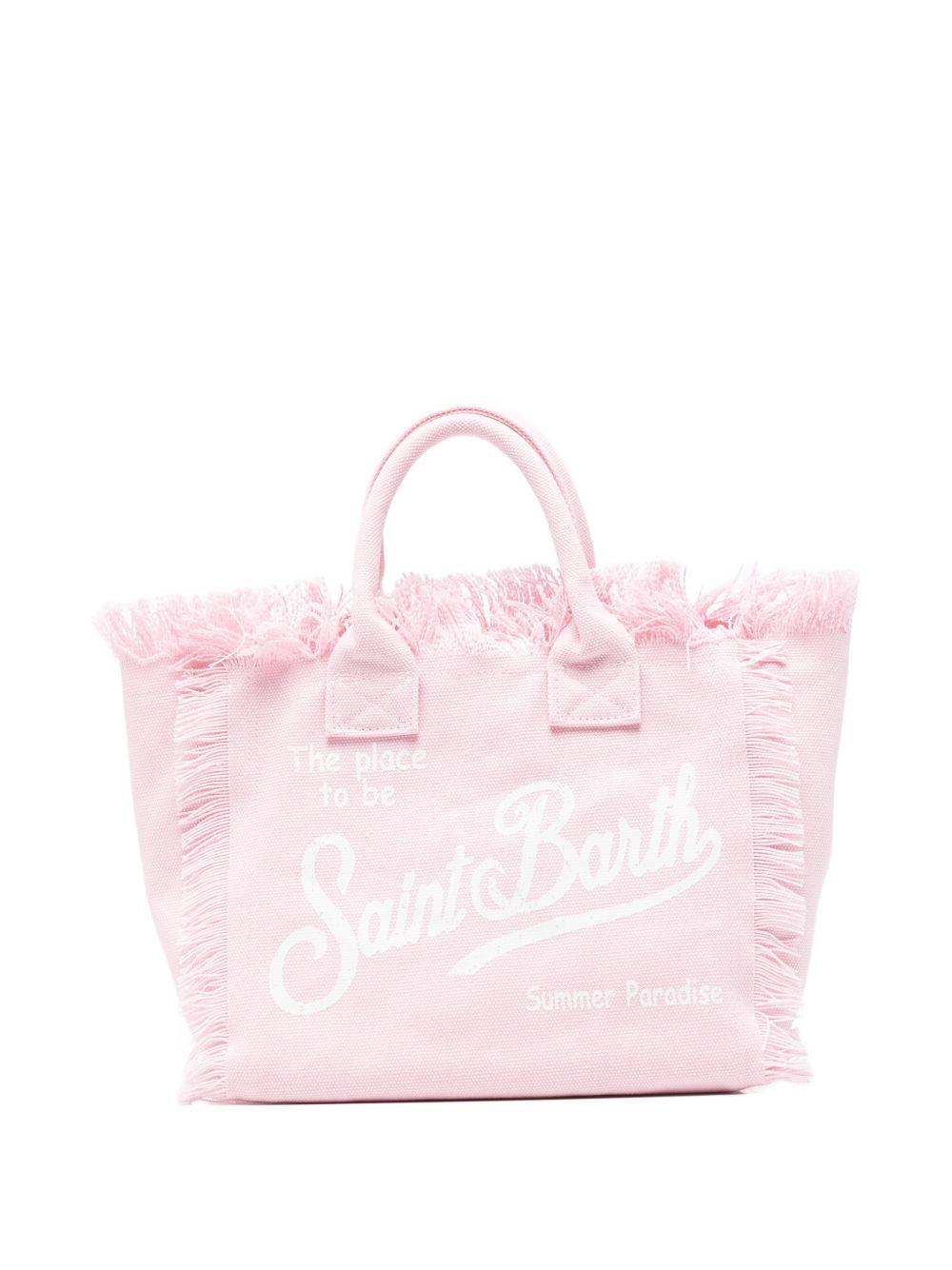 Borsa mare in cotone con frange COL0001 09197L MC2 SAINT BARTH
