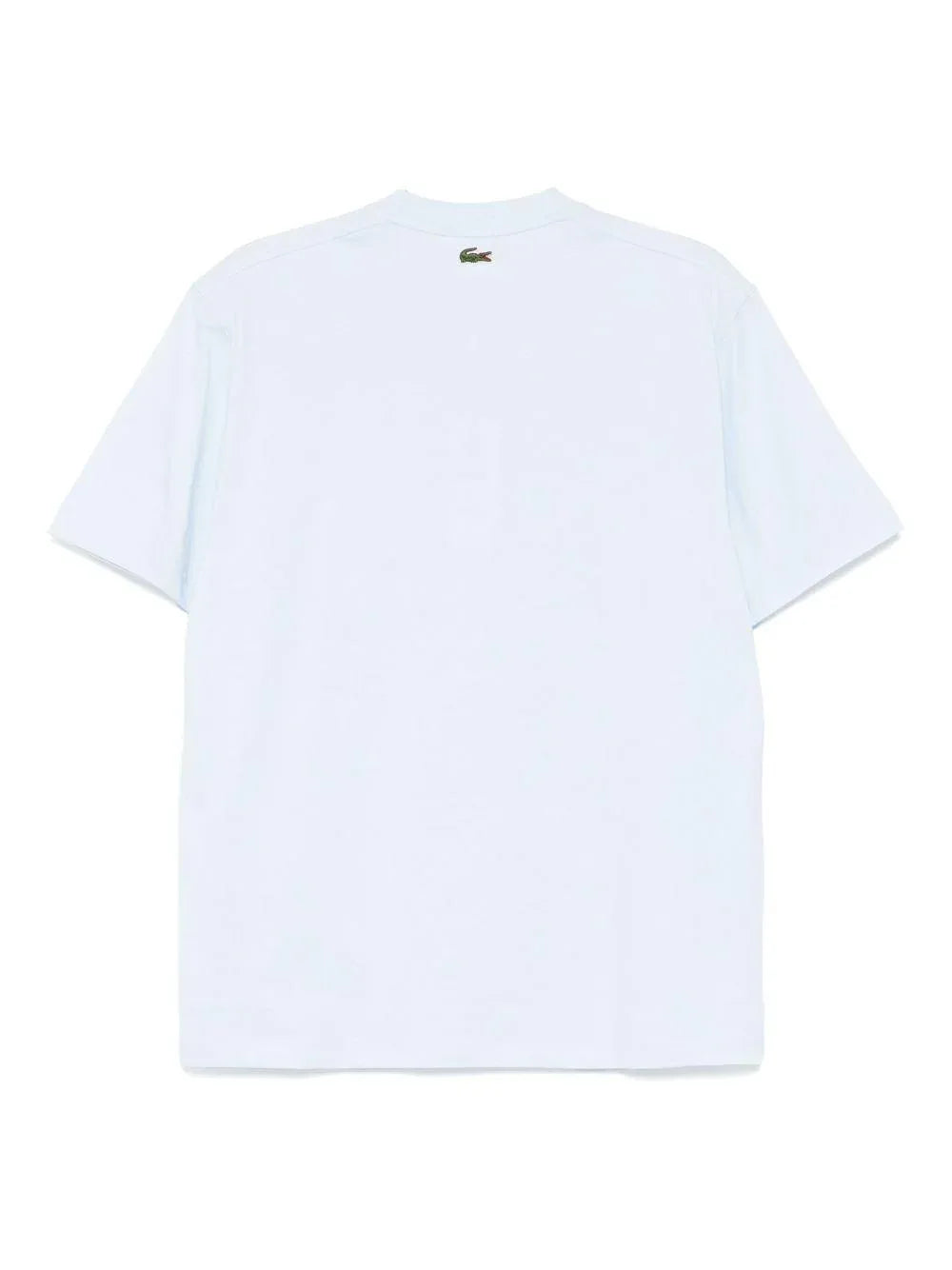 T-shiert celeste stampa logo centrale - Preludio Moda