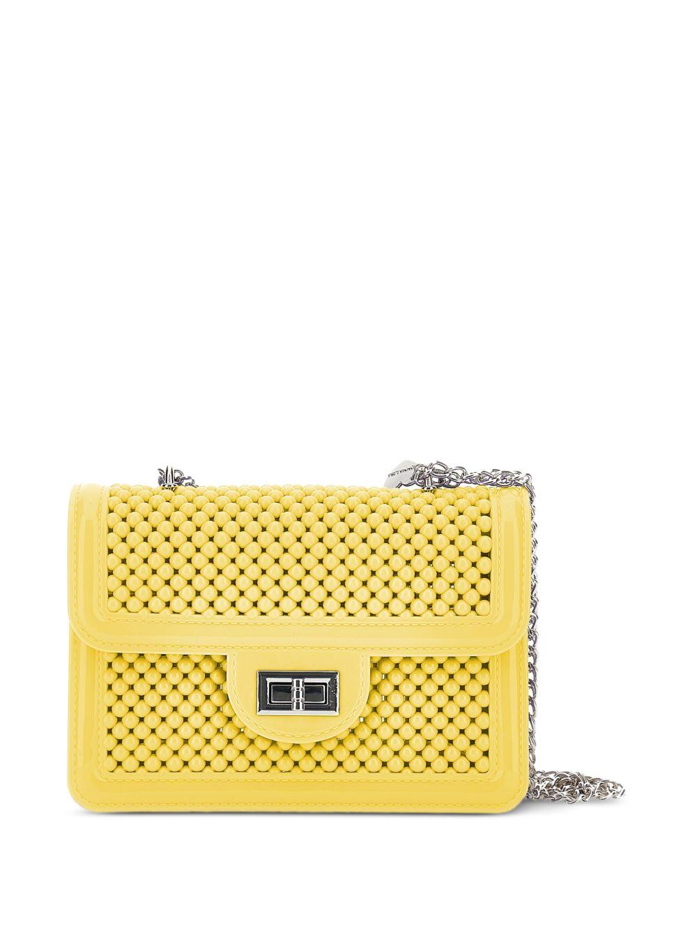 Borsa a tracolla gialla con borchie 17G0007061 0015 MONNALISA KIDS