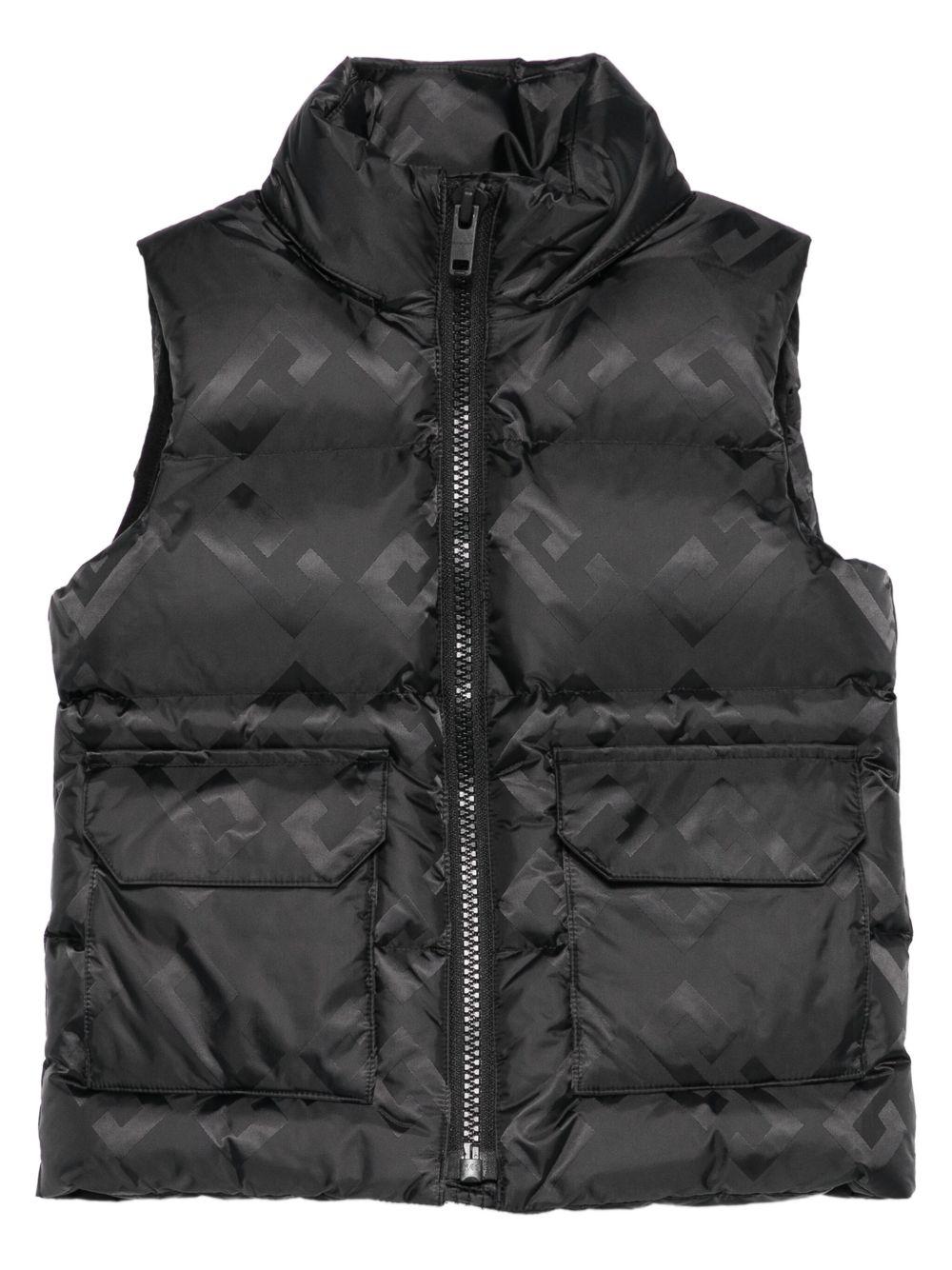 Gilet Imbottito con Monogramma e Design Trapuntato H30932 09B GIVENCHY KIDS