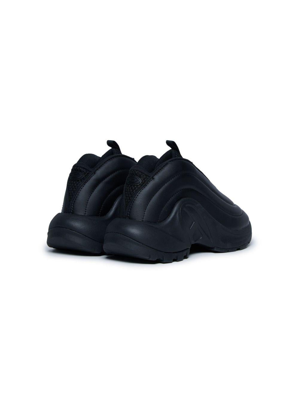 Sneakers nero ondulata