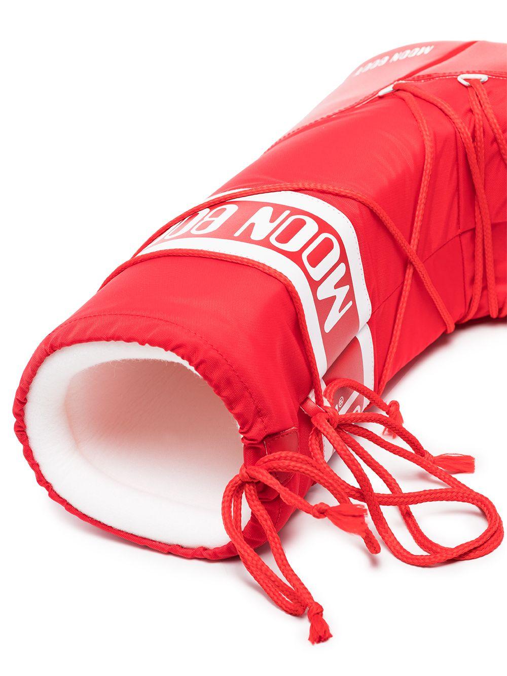 Stivali rosso/bianco brillante 80D1400440 D001 MOON BOOT