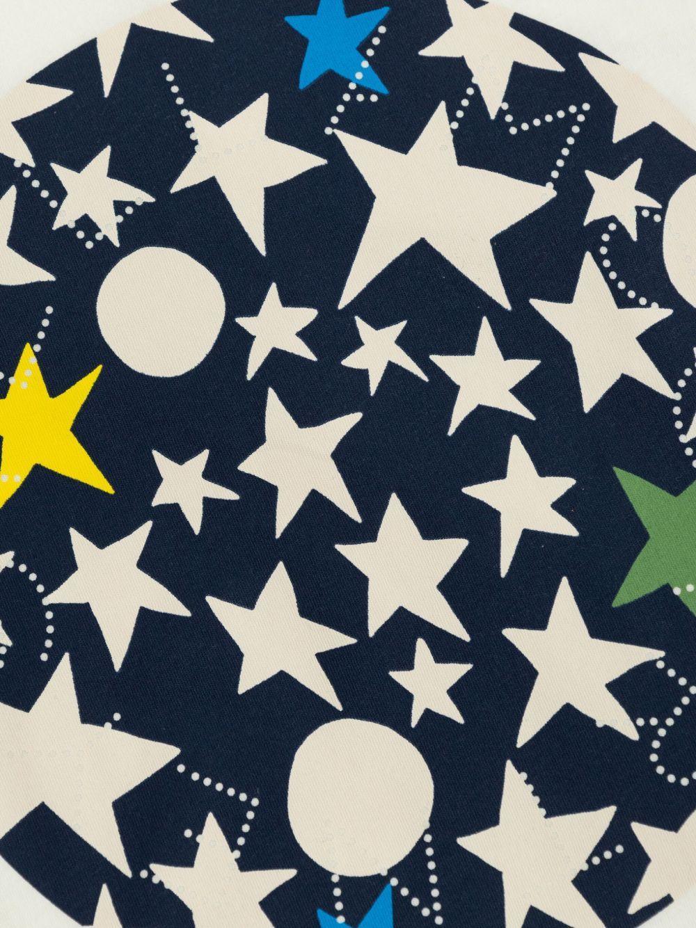 T-shirt Bianca con Stampa Stelle - Preludio Moda