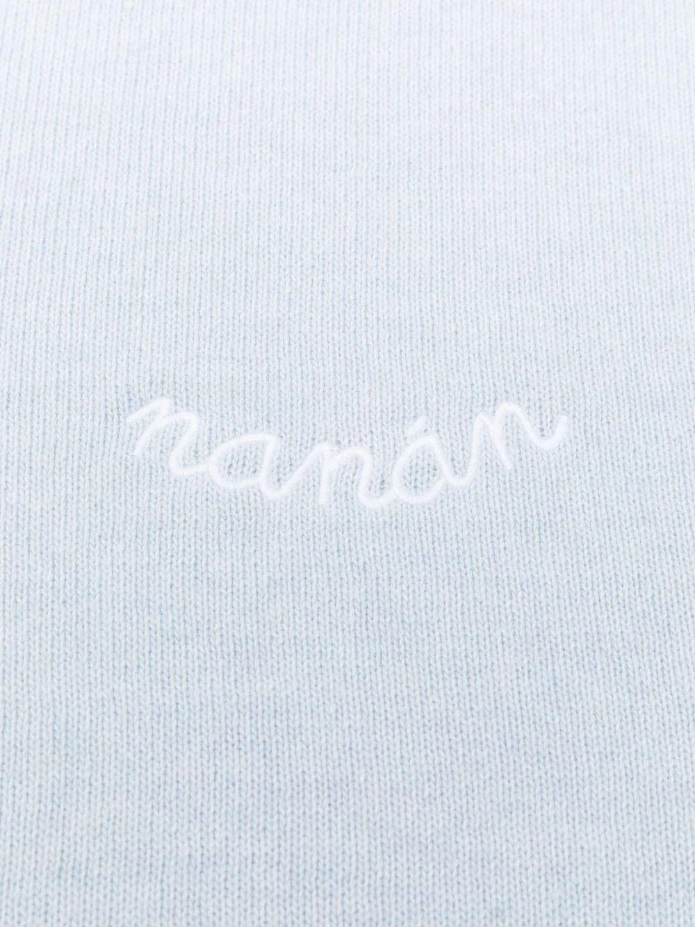 Coperta azzurra con ricamo - Preludio Moda