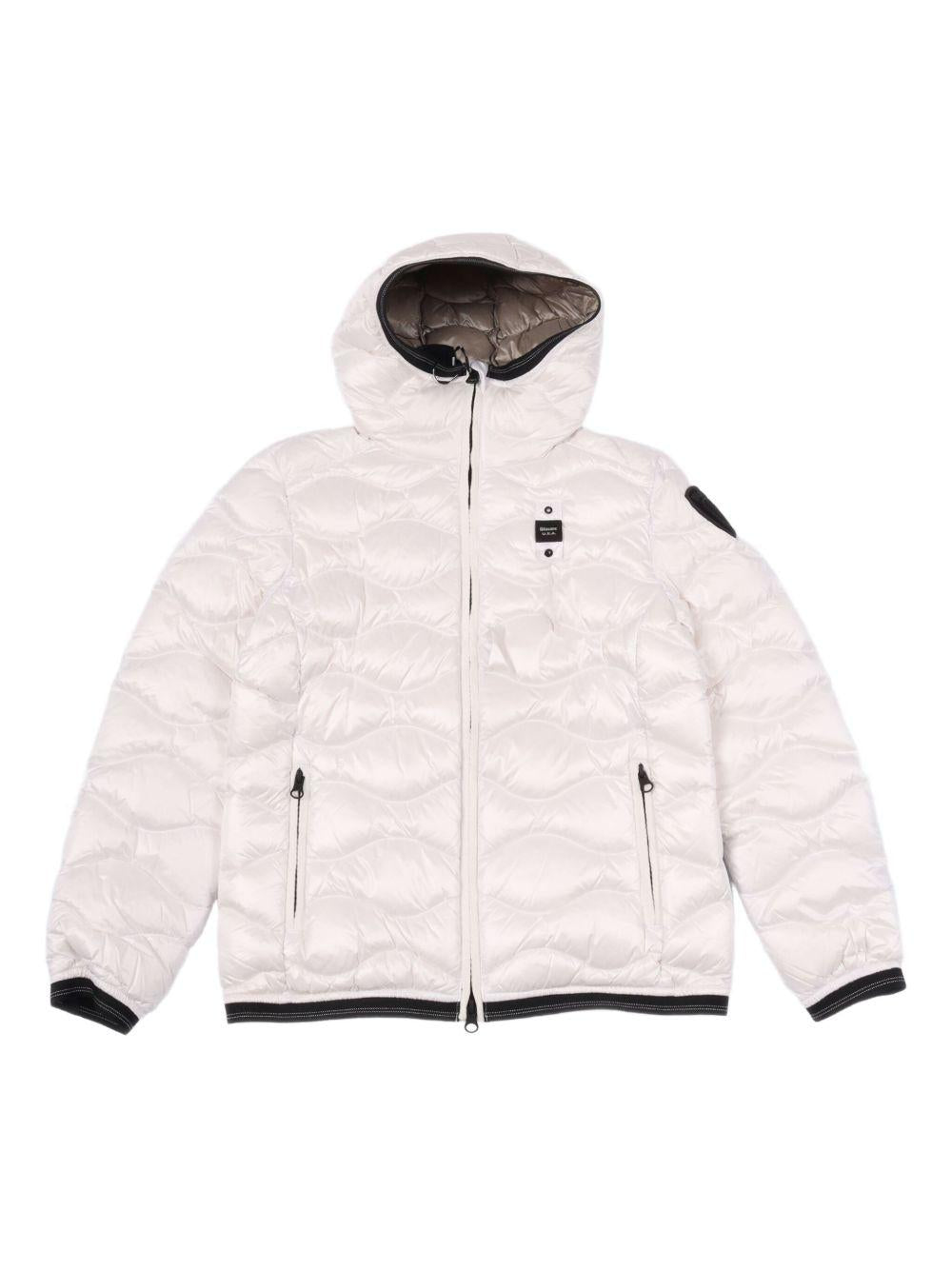 Piumino Lowell trapuntato bianco 25WBLGC03385007285 100GG BLAUER KIDS