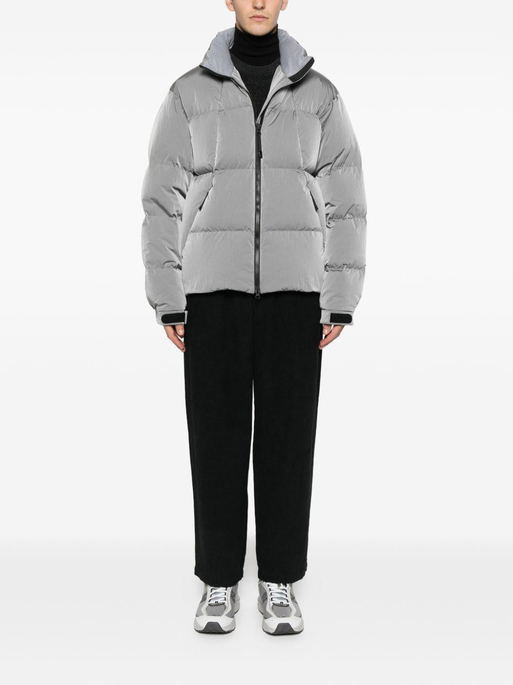 Maglione grigio a maniche lunghe a coste PEU562399011970 368 PEUTEREY