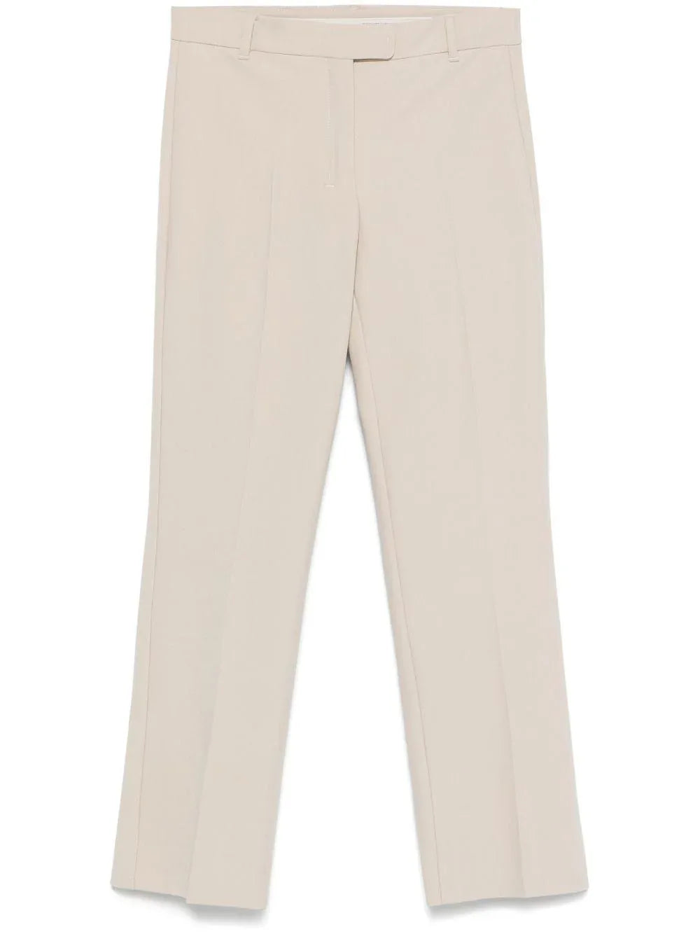 Pantalone Fatina slim in cotone e viscosa stretch ecru - Preludio Moda