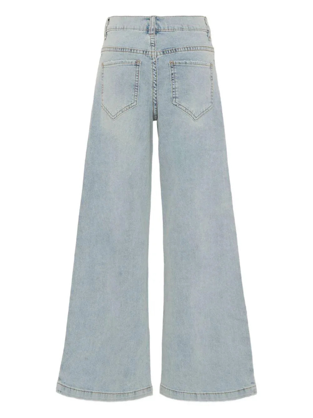 Jeans in denim chiaro con decorazione - Preludio Moda