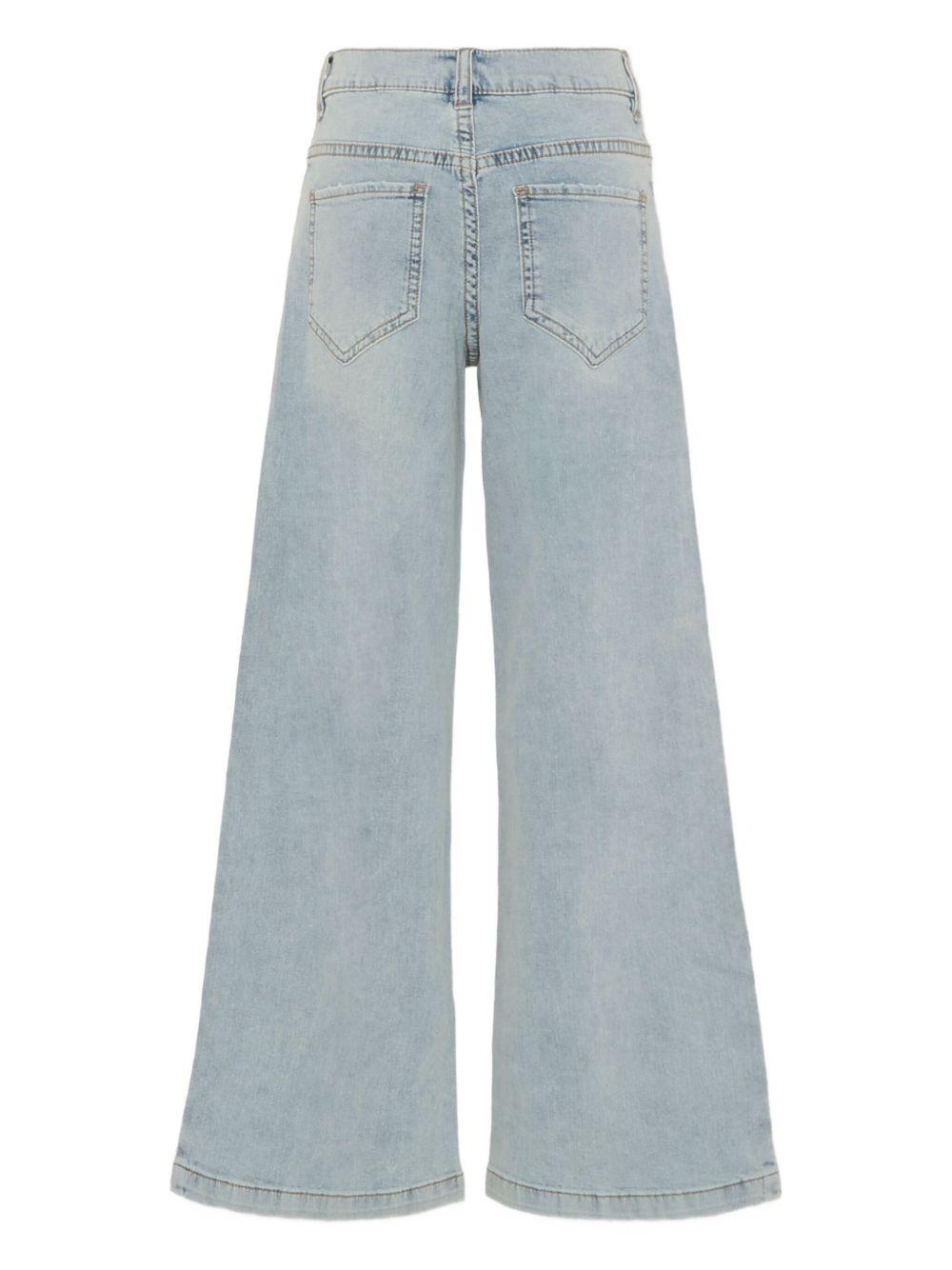 Jeans in denim chiaro con decorazione KFPA031CDS057 D812 PINKO UP