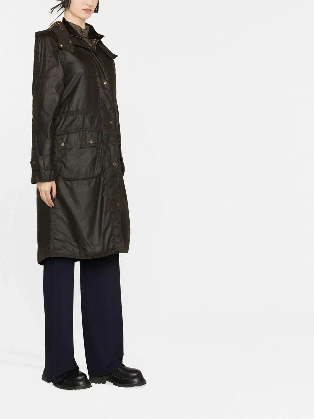 Cappotto lungo in cera Cannich - Preludio Moda