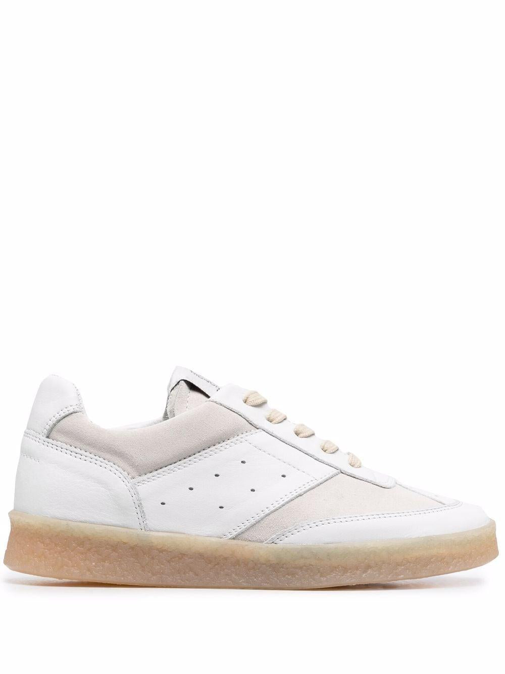 Sneakers 6 Court bianche S59WS0160P0673 T1003 MM6 MAISON MARGIELA