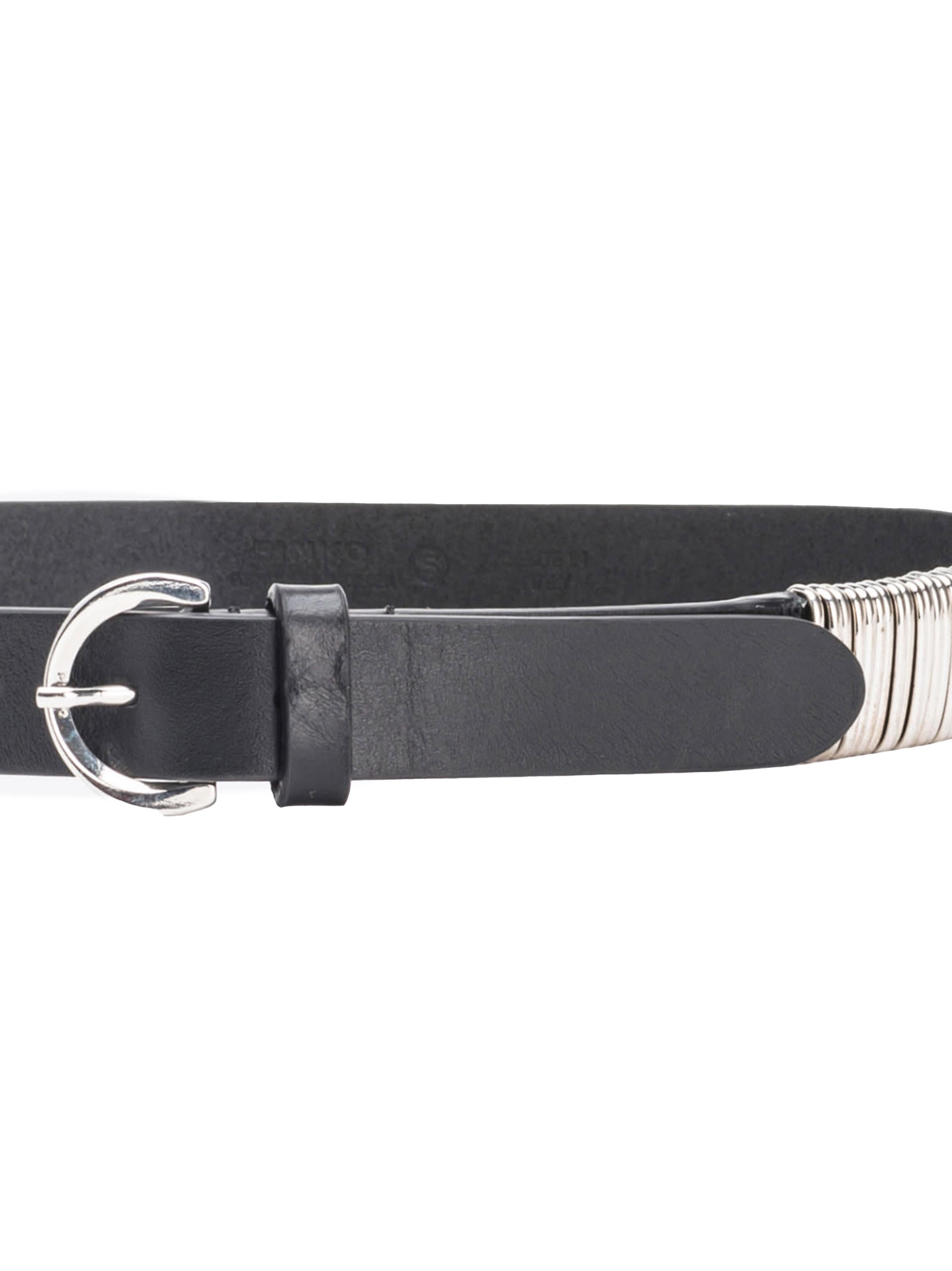 Cintura nera passanti in metallo 103420A1UC Z99N PINKO