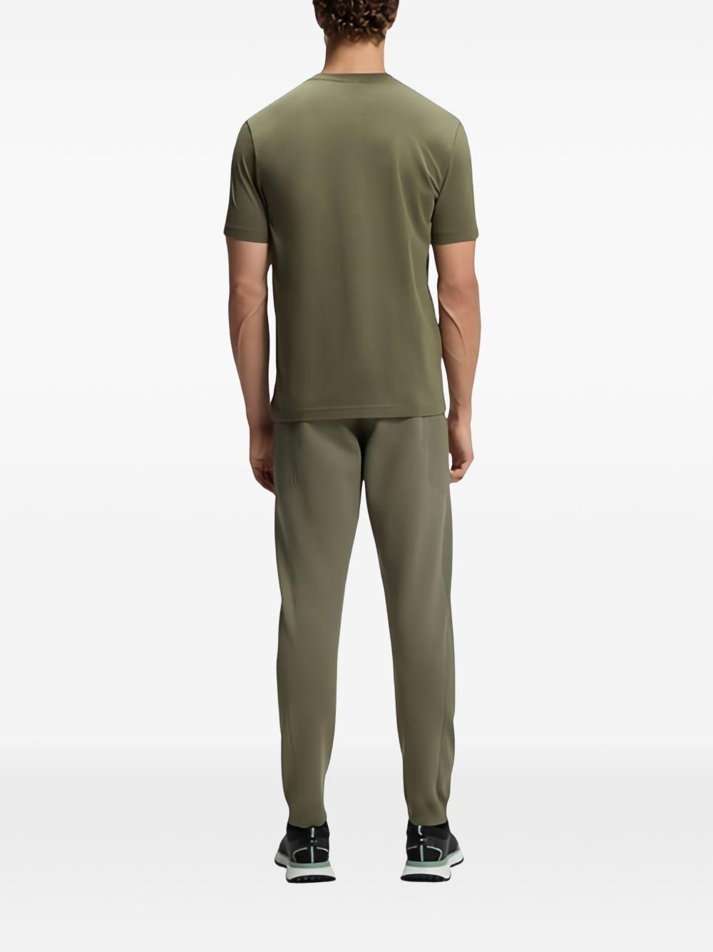T-shirt girocollo verde militare 50506373 257 BOSS