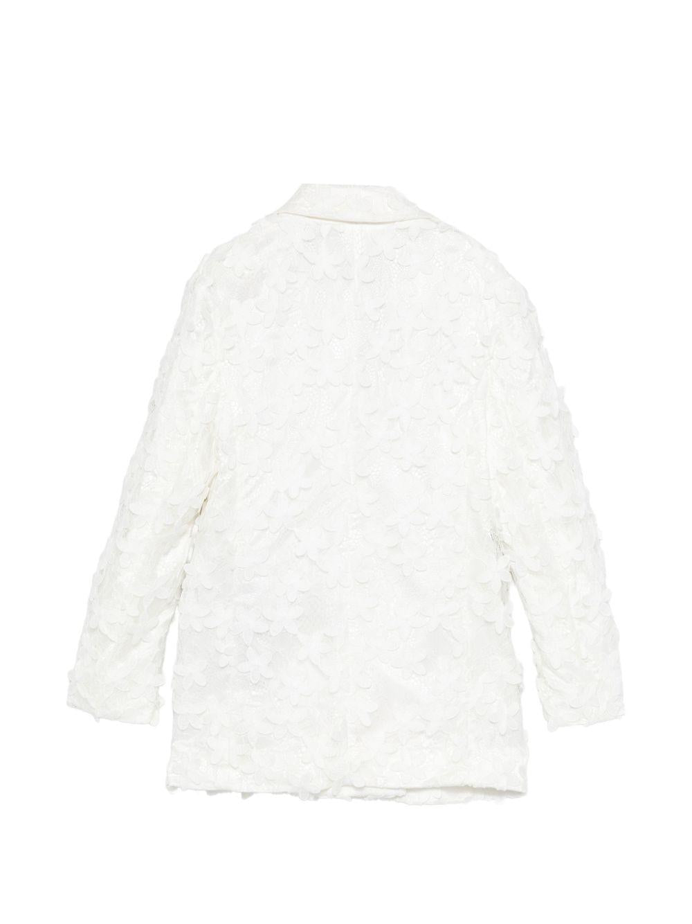 Blazer doppiopetto con bottoni dorati BY2A74U0263 100 BALMAIN KIDS