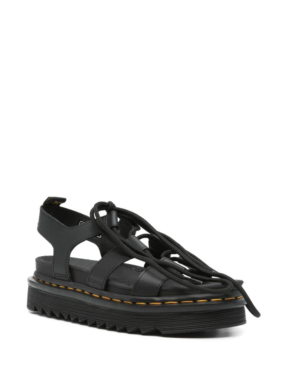 Sandalo Nartilla nero con lacci gladiatore 31617 001 DR.MARTENS