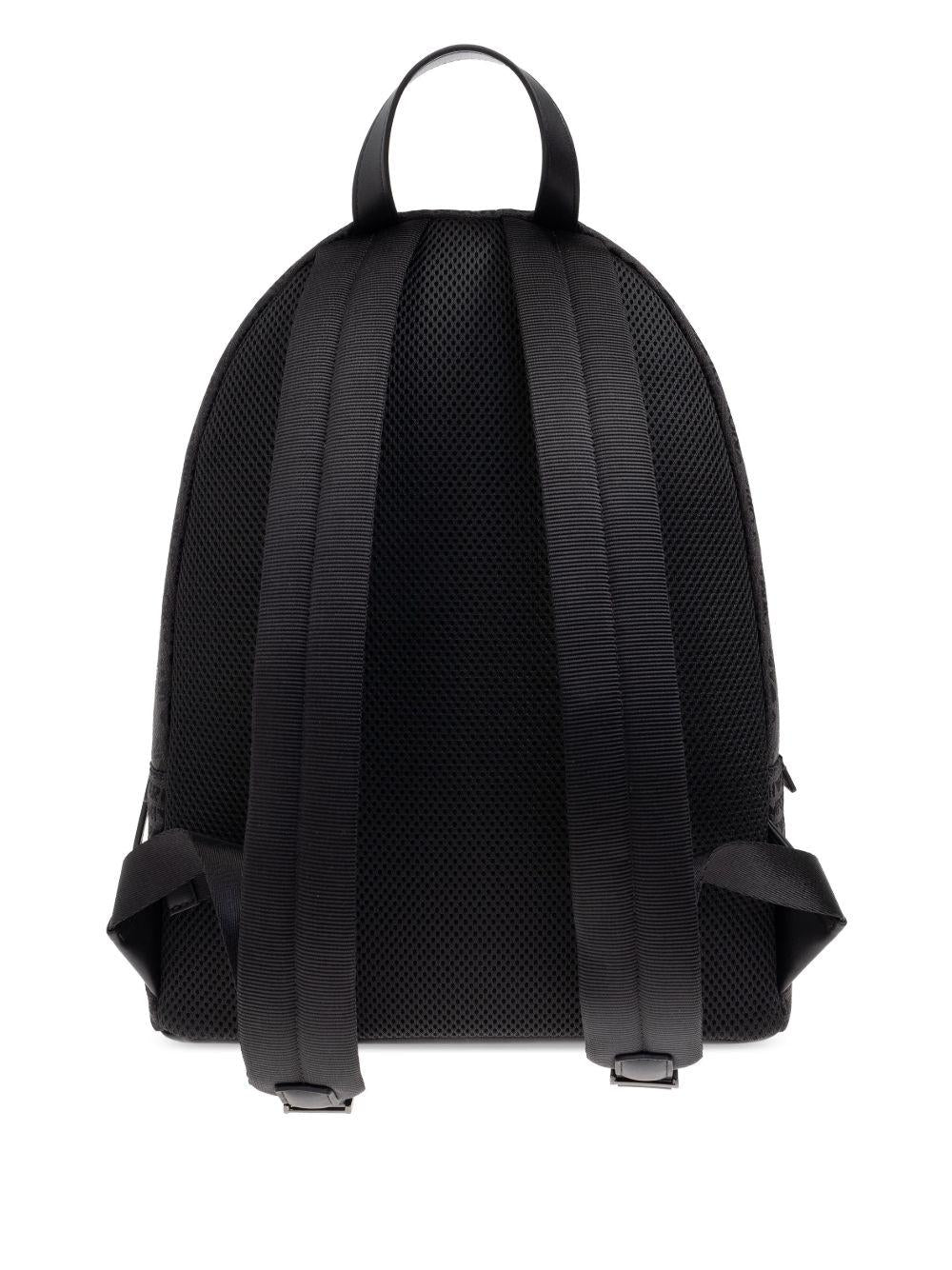 Zaino nero logo all-over